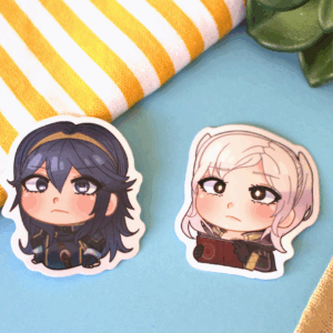 Fire Emblem Awakening stickers of Robin and Lucina