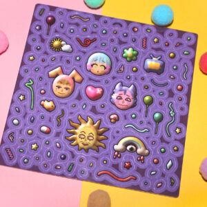 Popee The Performer sticker sheet