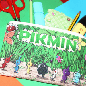 Pikmin Stationary Merch with sticky notes and pencil cases