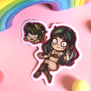 Urusei Yatsura Lum and Ten sticker