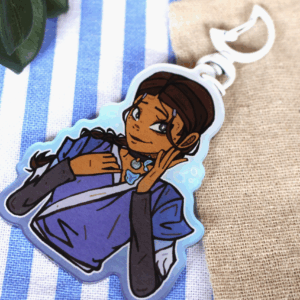 Acrylic keychain of Avatar with water effect