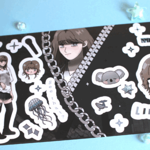 Lily from Nmixx sticker sheet