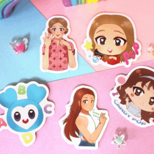 Twice Nayeon abcd pop stickers