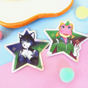 Star Fox Krystal Amanda stickers