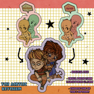 Custom YCH chibi couple