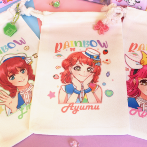 Love Live Nijigasaki merch drawstring pouches