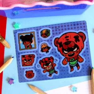 BRAWL STARS NITA STICKER SHEET